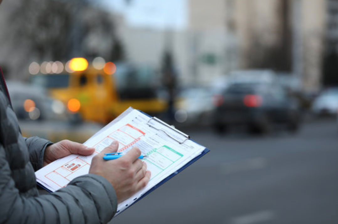 man holding a clipboard